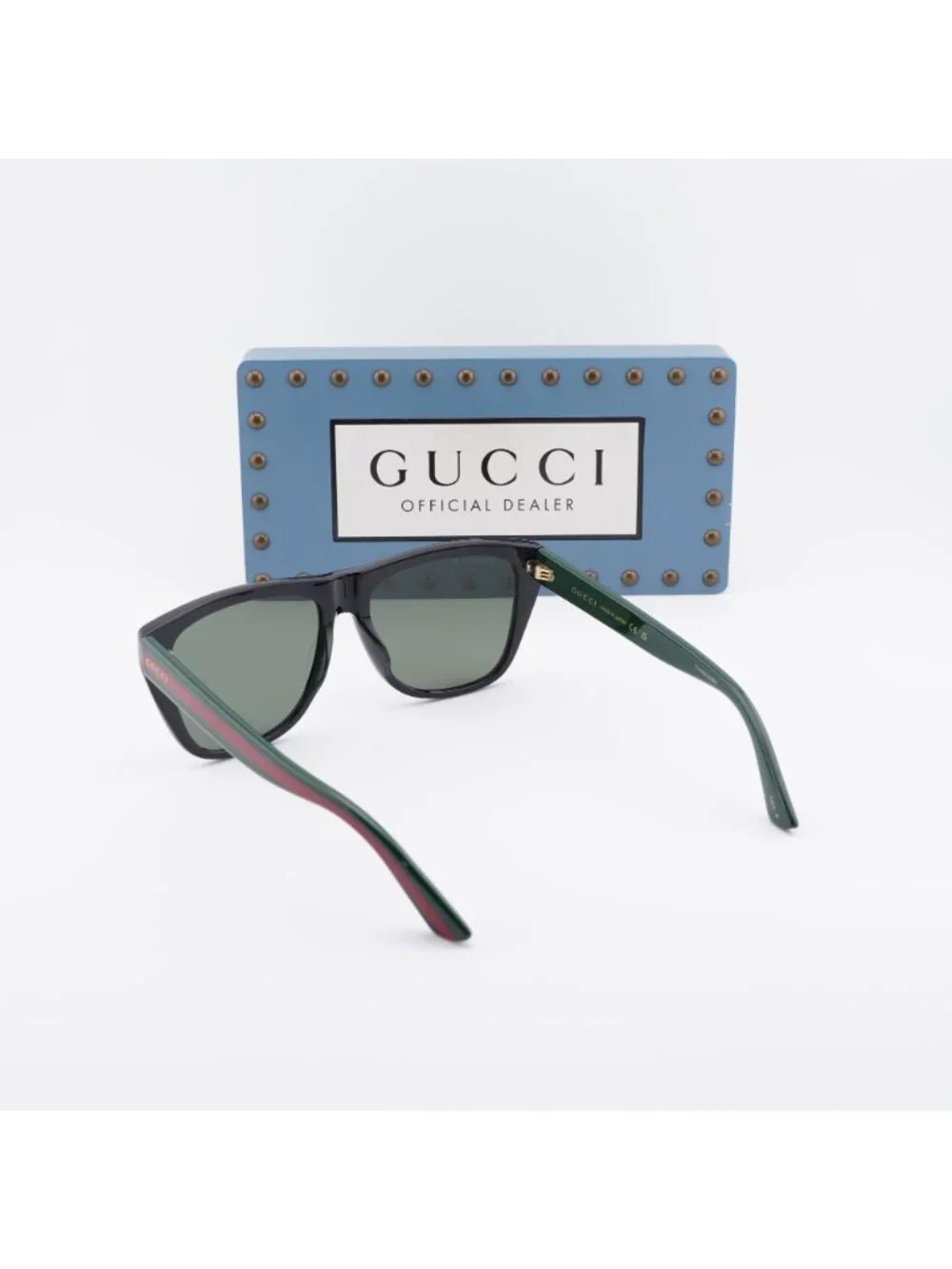 Gucci GG0926S 006 Square Sunglasses - Black / Green